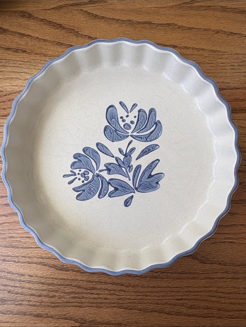 Pfaltzgraff YORKTOWNE Stoneware Fluted 9" Round Quiche Tart Dish Pan #233 USA